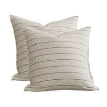 Zinnia Yarn-Dyed Washed Cotton European Pillowcases (Set of 2)